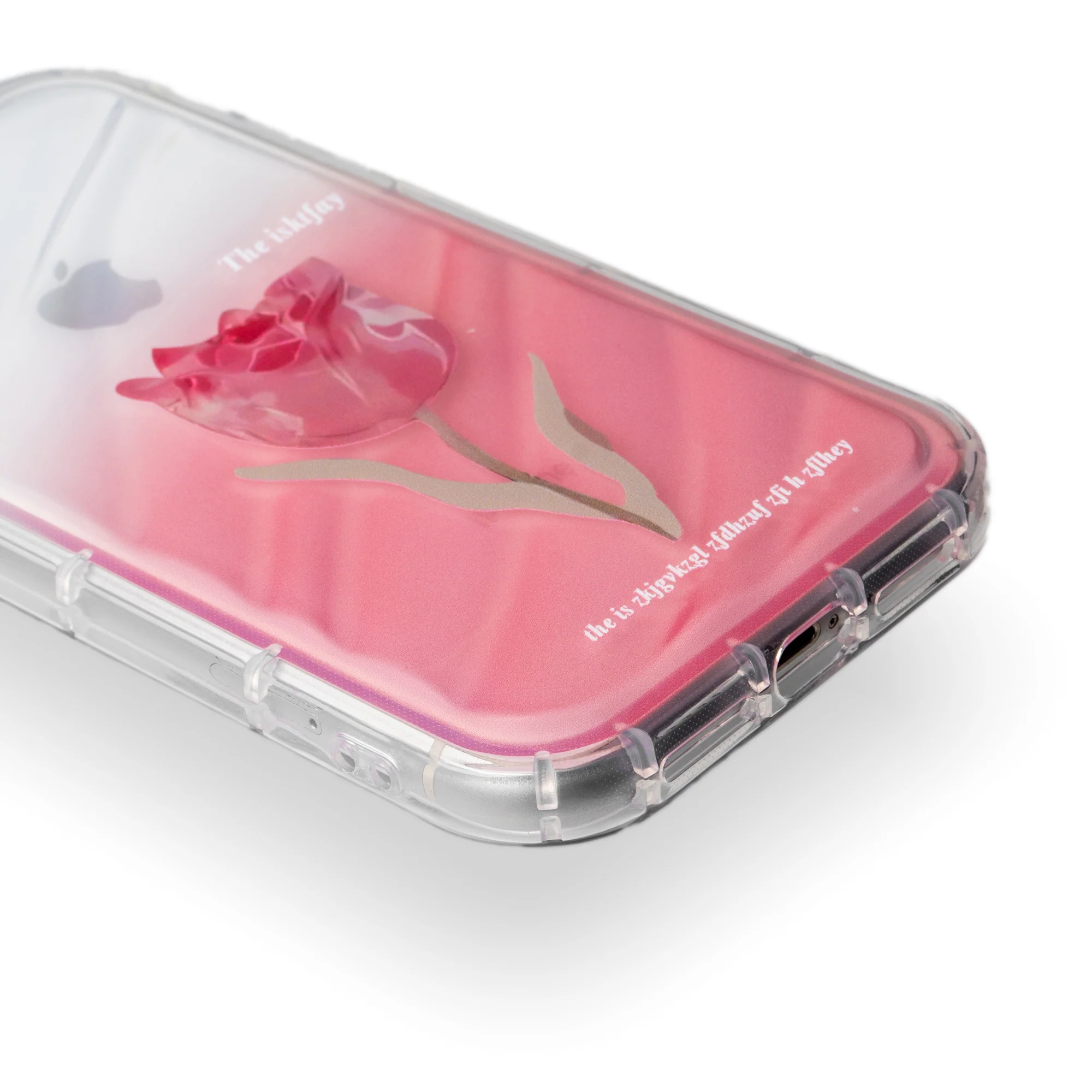 Tulip Flower Print Transparent Back Cover for Apple iPhone 12 - Image 7