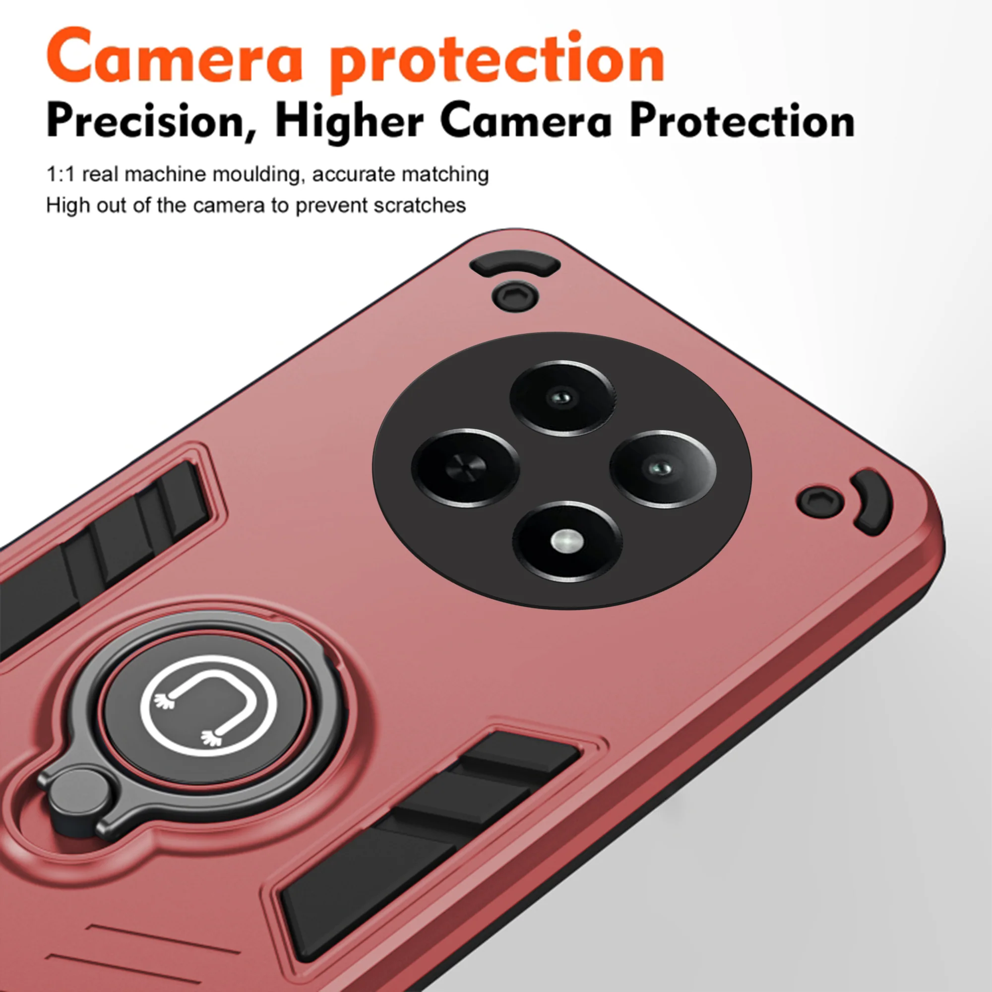 Ultra Rugged Armor Case with Rotating Ring Holder Back Case For Realme 12X 5G - Image 22
