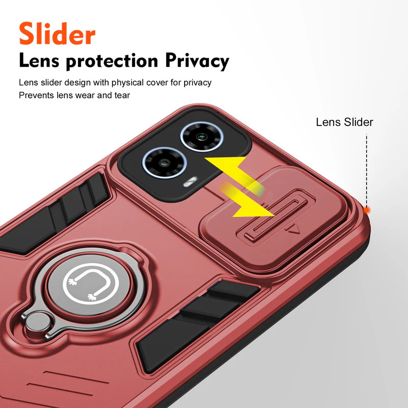 Ultra Rugged Case with Rotating Ring Holder Back Case For Motorola G34 5G - Image 22