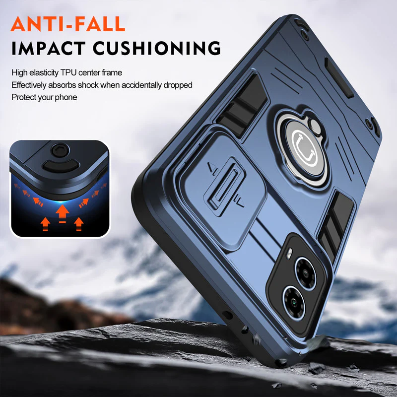 Ultra Rugged Case with Rotating Ring Holder Back Case For Motorola G34 5G - Image 29