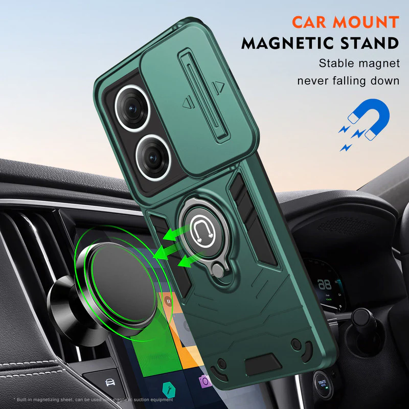 Ultra Rugged Case with Rotating Ring Holder Back Case For Motorola Moto G84 5G - Image 12