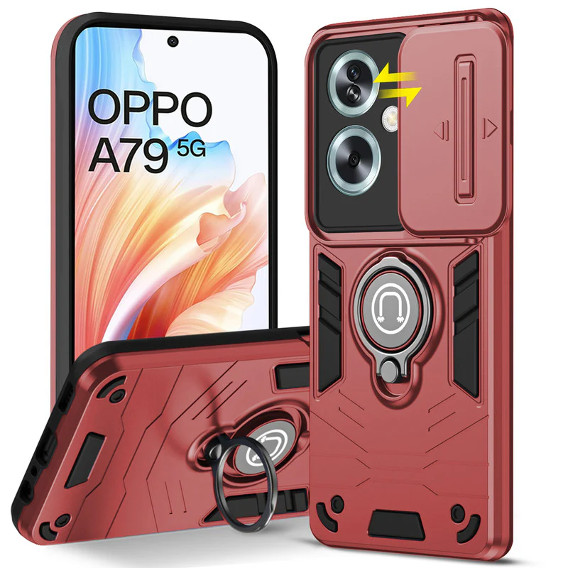 Ultra Rugged Case with Rotating Ring Holder Back Case For Oppo A79 5G - Image 13