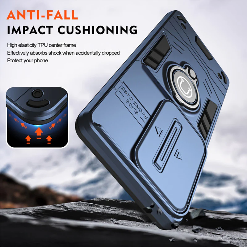 Ultra Rugged Case with Rotating Ring Holder Back Case For Oppo A79 5G - Image 23