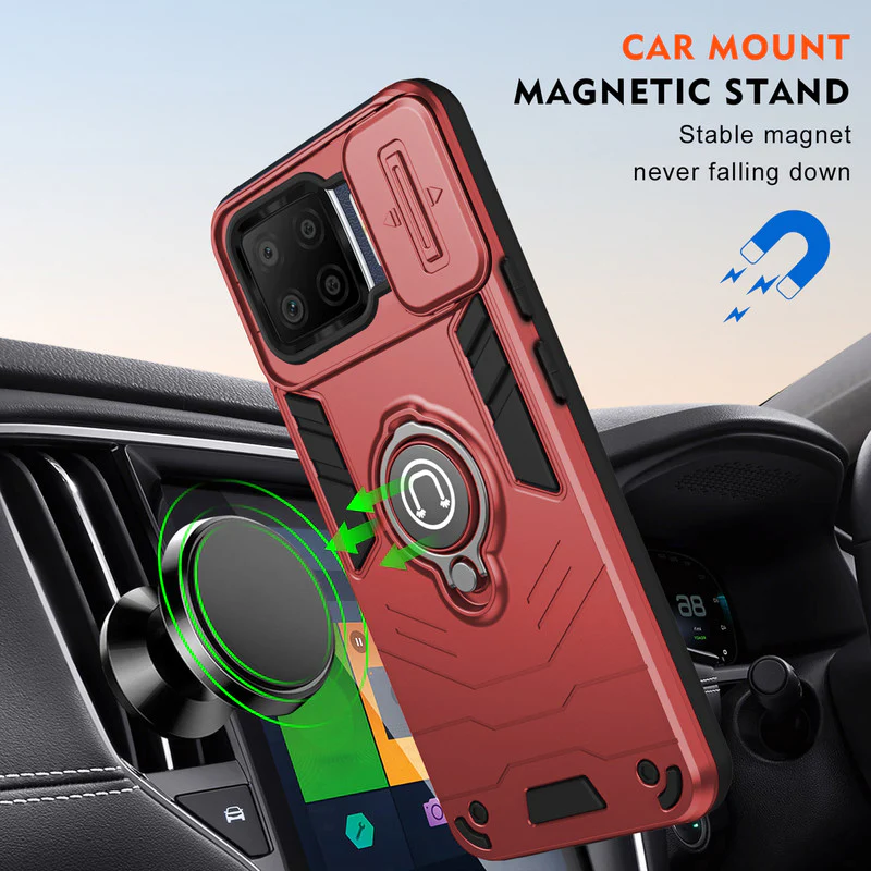 Ultra Rugged Case with Rotating Ring Holder Back Case For Oppo F17 Pro - Image 12