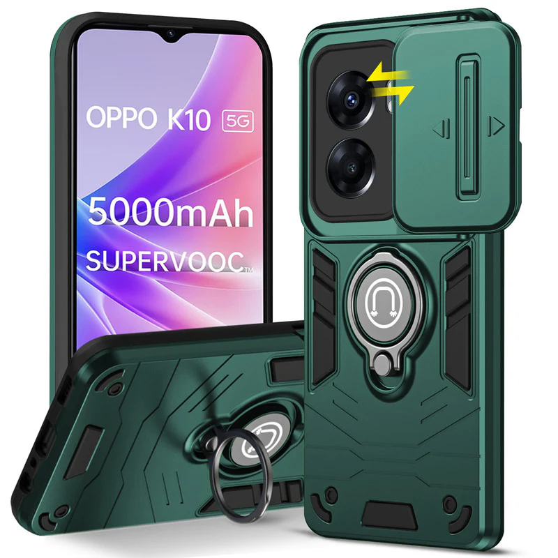 Ultra Rugged Case with Rotating Ring Holder Back Case For Oppo K10 5G - Image 7