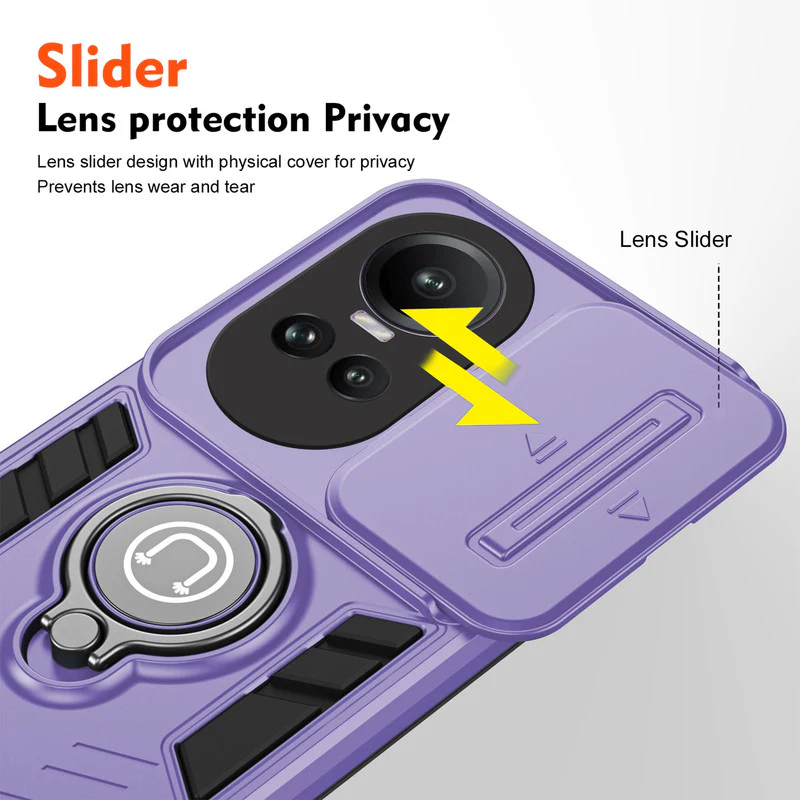 Ultra Rugged Case with Rotating Ring Holder Back Case For Oppo Reno 10 5G - Image 16