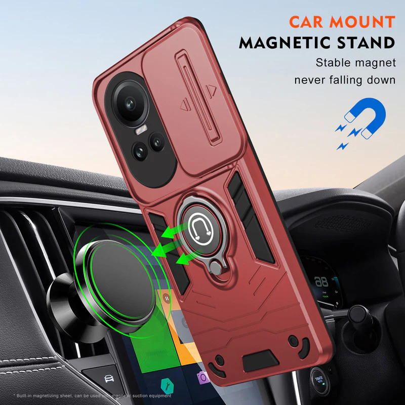 Ultra Rugged Case with Rotating Ring Holder Back Case For Oppo Reno 10 Pro 5G - Image 13
