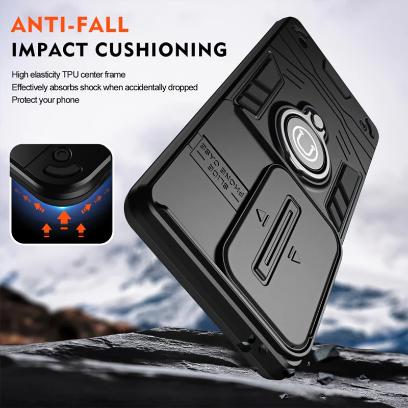 Ultra Rugged Case with Rotating Ring Holder Back Case For Oppo Reno 10 Pro 5G - Image 5