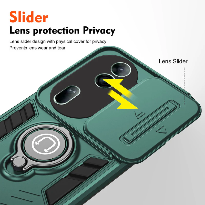 Ultra Rugged Case with Rotating Ring Holder Back Case For Oppo Reno 11 Pro 5G - Image 10