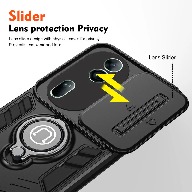 Ultra Rugged Case with Rotating Ring Holder Back Case For Oppo Reno 11 Pro 5G - Image 4