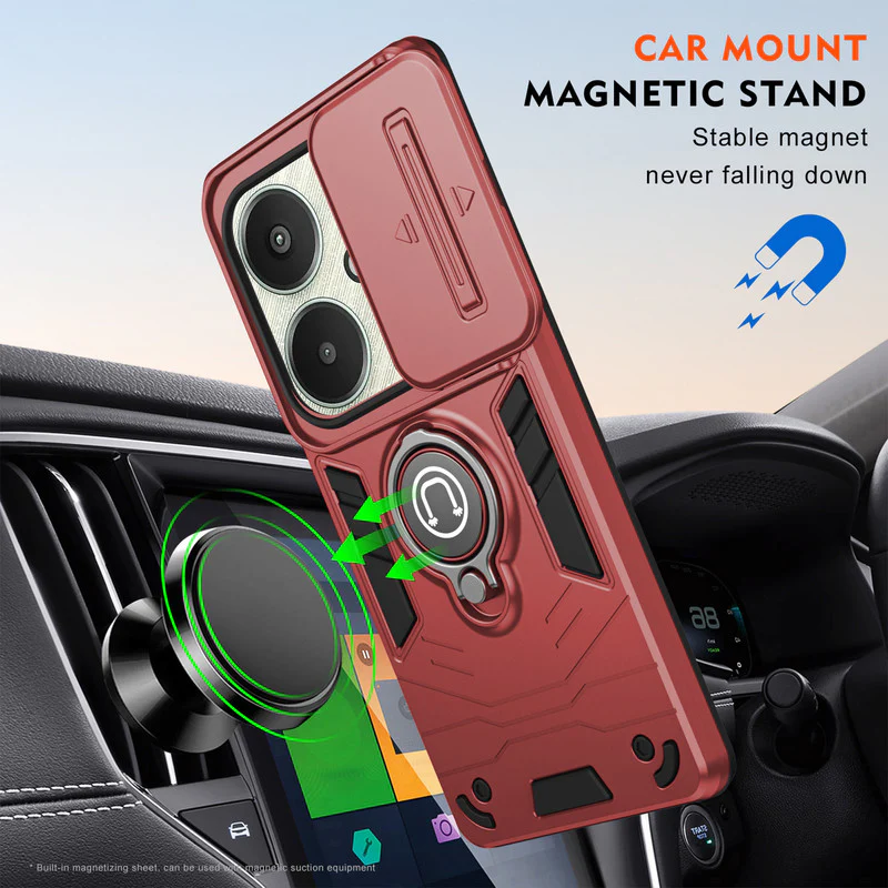 Ultra Rugged Case with Rotating Ring Holder Back Case For Poco M6 5G - Image 18