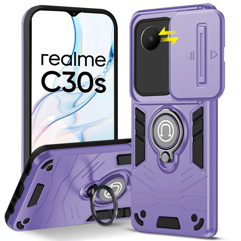 Ultra Rugged Case with Rotating Ring Holder Back Case For Realme C30s - Image 13