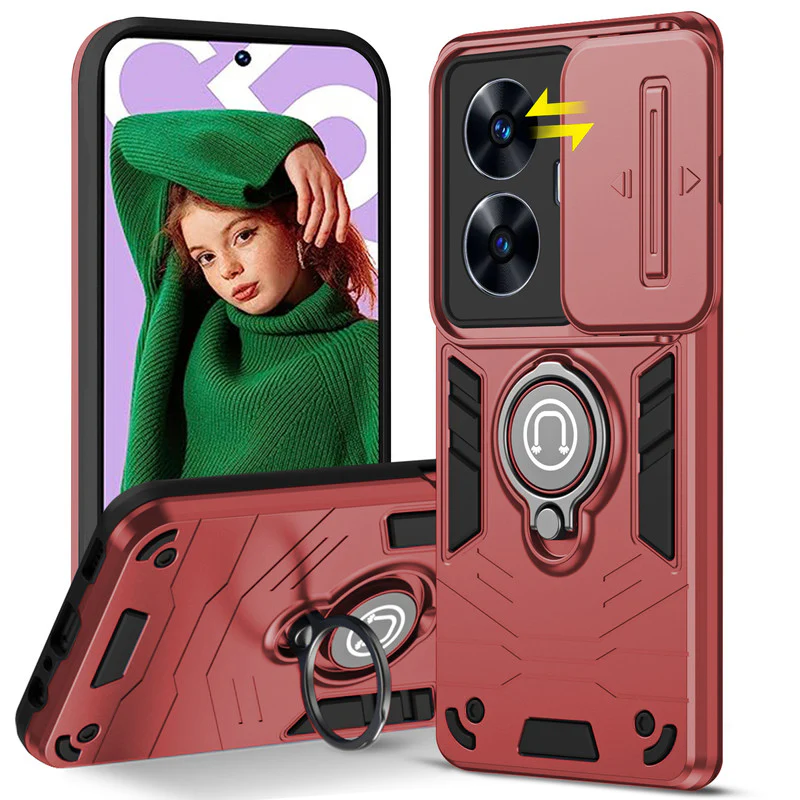 Ultra Rugged Case with Rotating Ring Holder Back Case For Realme C55 - Image 19