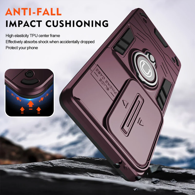 Ultra Rugged Case with Rotating Ring Holder Back Case For Realme C55 - Image 35