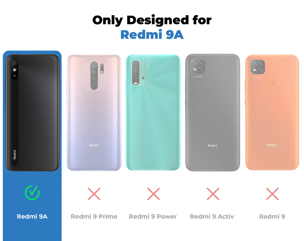 Ultra Rugged Case with Rotating Ring Holder Back Case For Redmi 9A - Image 32