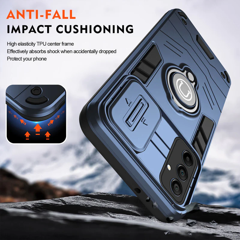 Ultra Rugged Case with Rotating Ring Holder Back Case For Samsung A05s - Image 29