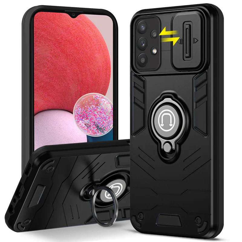 Ultra Rugged Case with Rotating Ring Holder Back Case For Samsung A13 4G