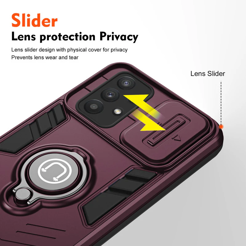 Ultra Rugged Case with Rotating Ring Holder Back Case For Samsung A13 4G - Image 34