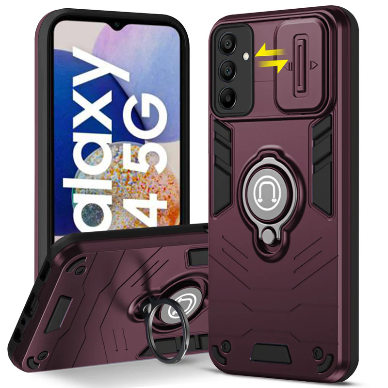 Ultra Rugged Case with Rotating Ring Holder Back Case For Samsung A14 5G - Image 13