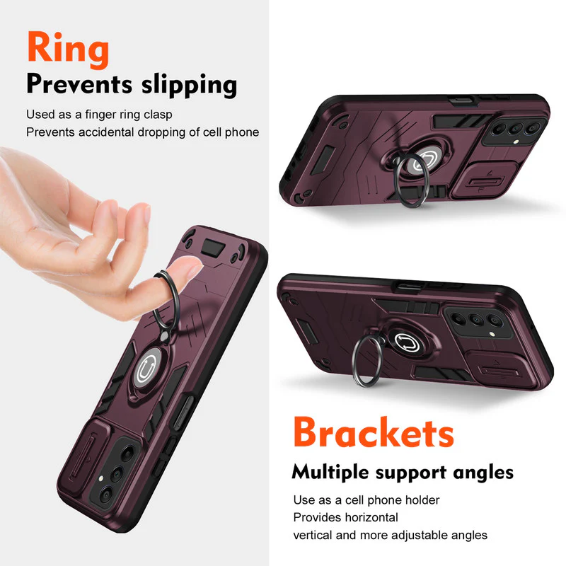 Ultra Rugged Case with Rotating Ring Holder Back Case For Samsung A14 5G - Image 15