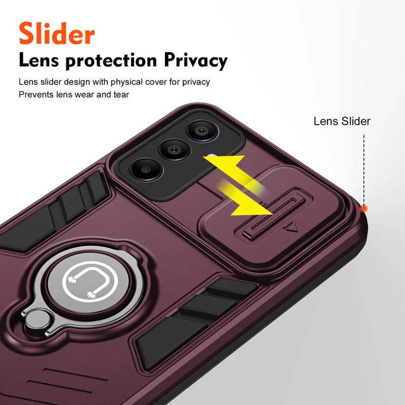 Ultra Rugged Case with Rotating Ring Holder Back Case For Samsung A14 5G - Image 16