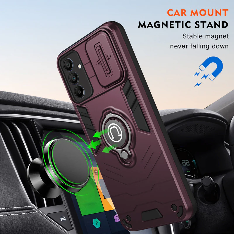 Ultra Rugged Case with Rotating Ring Holder Back Case For Samsung A14 5G - Image 18