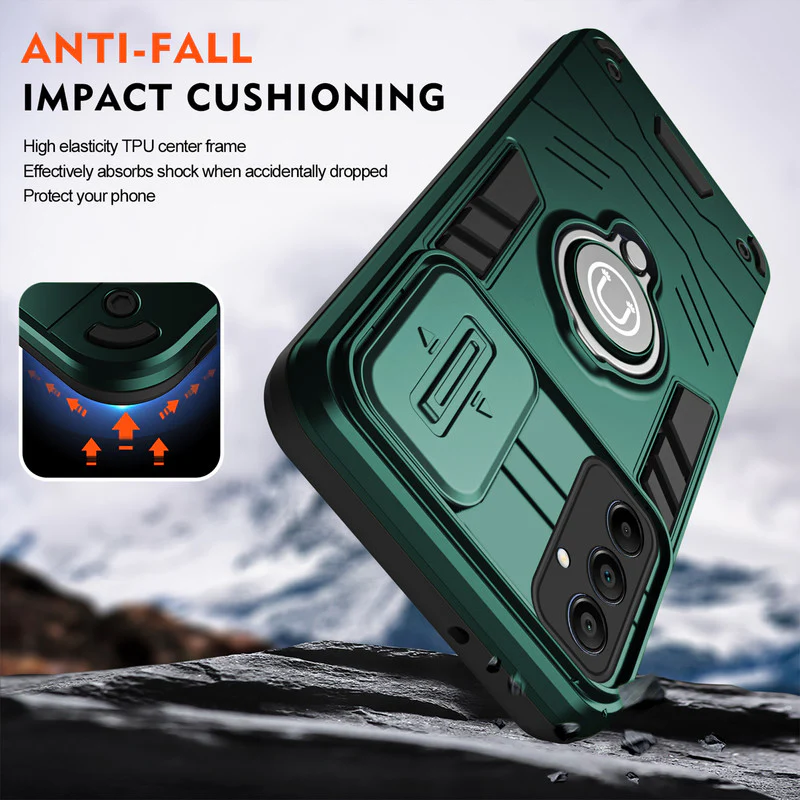 Ultra Rugged Case with Rotating Ring Holder Back Case For Samsung A25 5G - Image 11