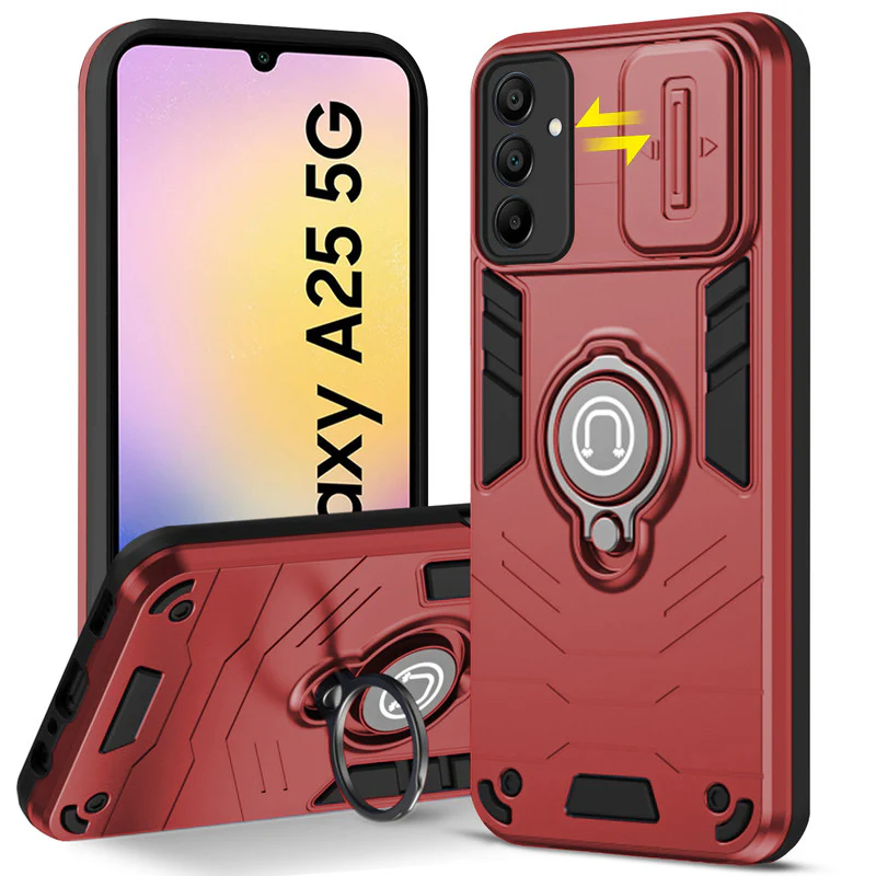 Ultra Rugged Case with Rotating Ring Holder Back Case For Samsung A25 5G - Image 19