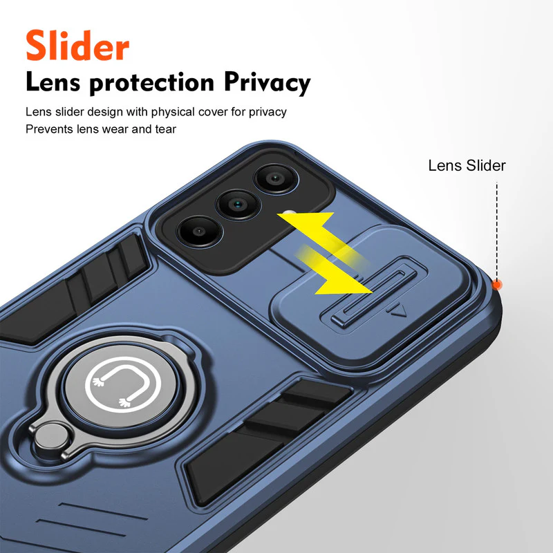 Ultra Rugged Case with Rotating Ring Holder Back Case For Samsung A25 5G - Image 28
