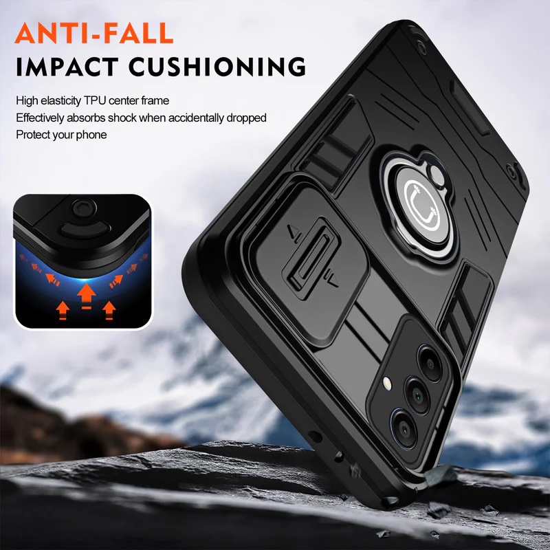 Ultra Rugged Case with Rotating Ring Holder Back Case For Samsung A25 5G - Image 5