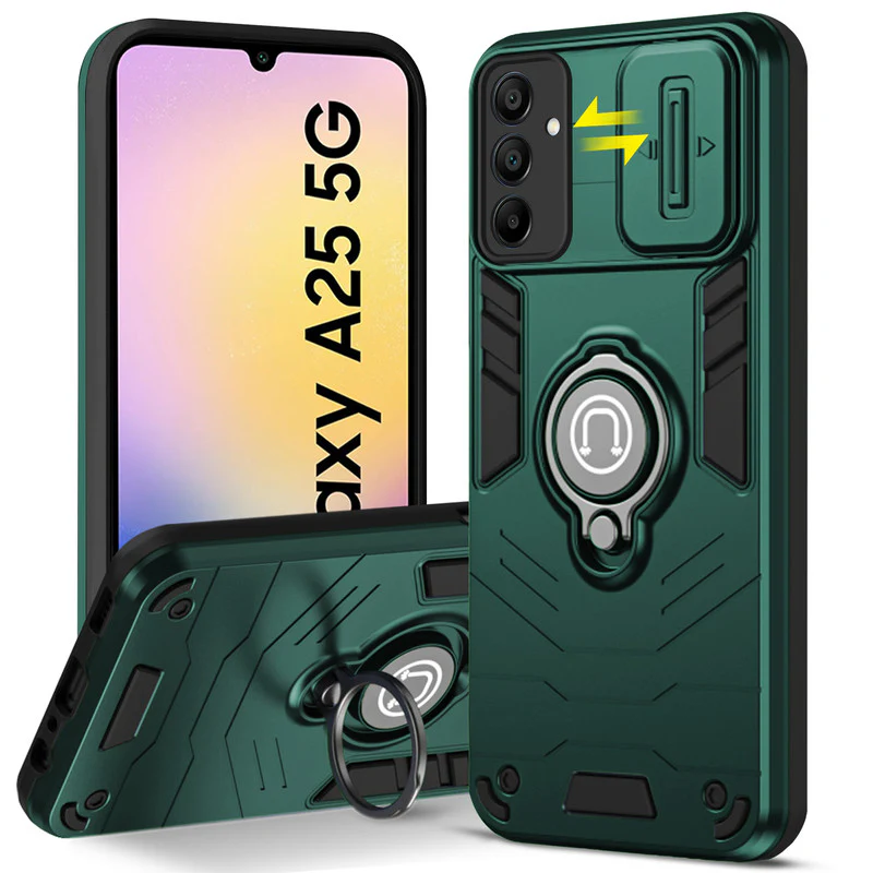 Ultra Rugged Case with Rotating Ring Holder Back Case For Samsung A25 5G - Image 7