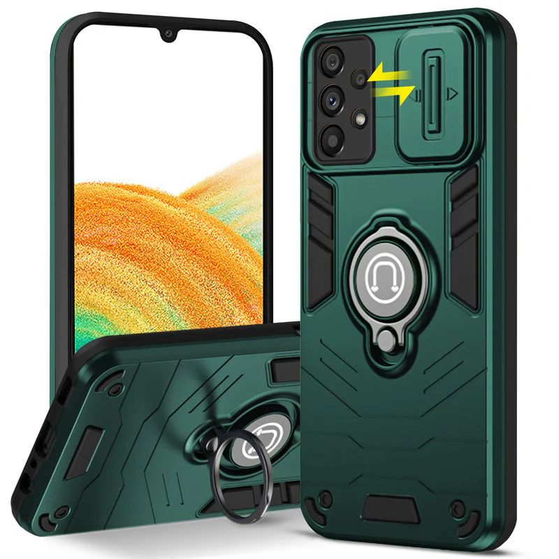 Ultra Rugged Case with Rotating Ring Holder Back Case For Samsung A33 5G