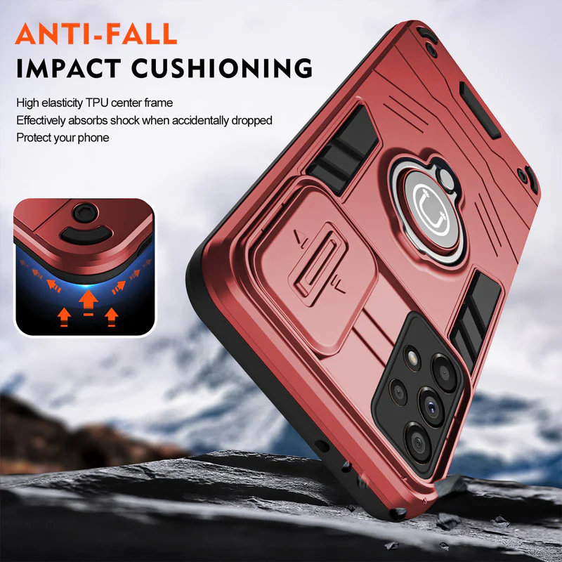 Ultra Rugged Case with Rotating Ring Holder Back Case For Samsung A33 5G - Image 17