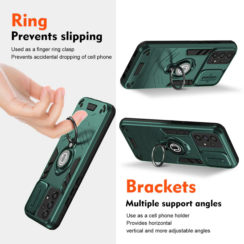 Ultra Rugged Case with Rotating Ring Holder Back Case For Samsung A33 5G - Image 3