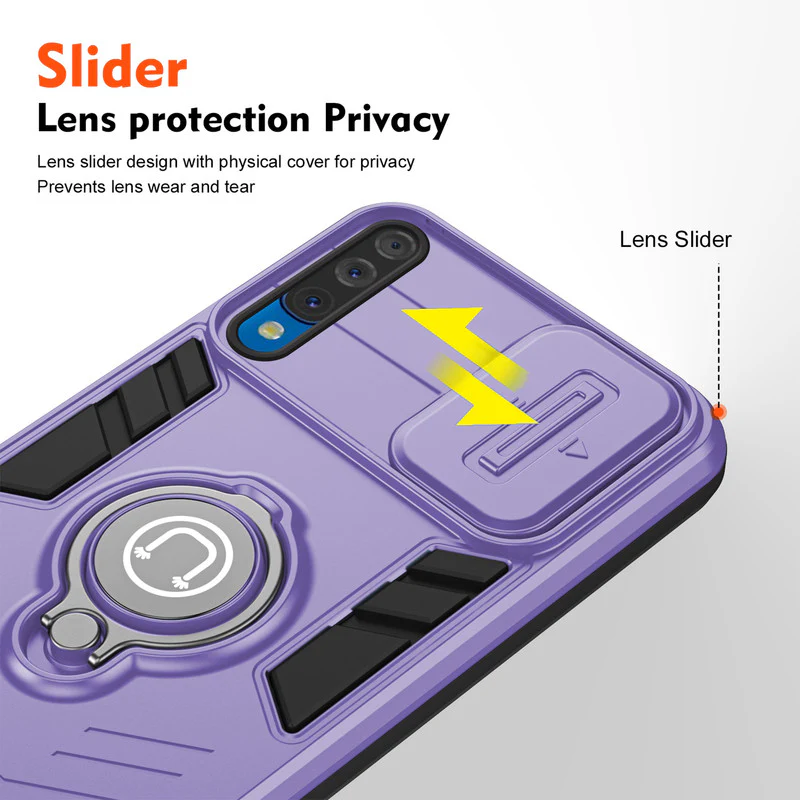 Ultra Rugged Case with Rotating Ring Holder Back Case For Samsung A50 - Image 10