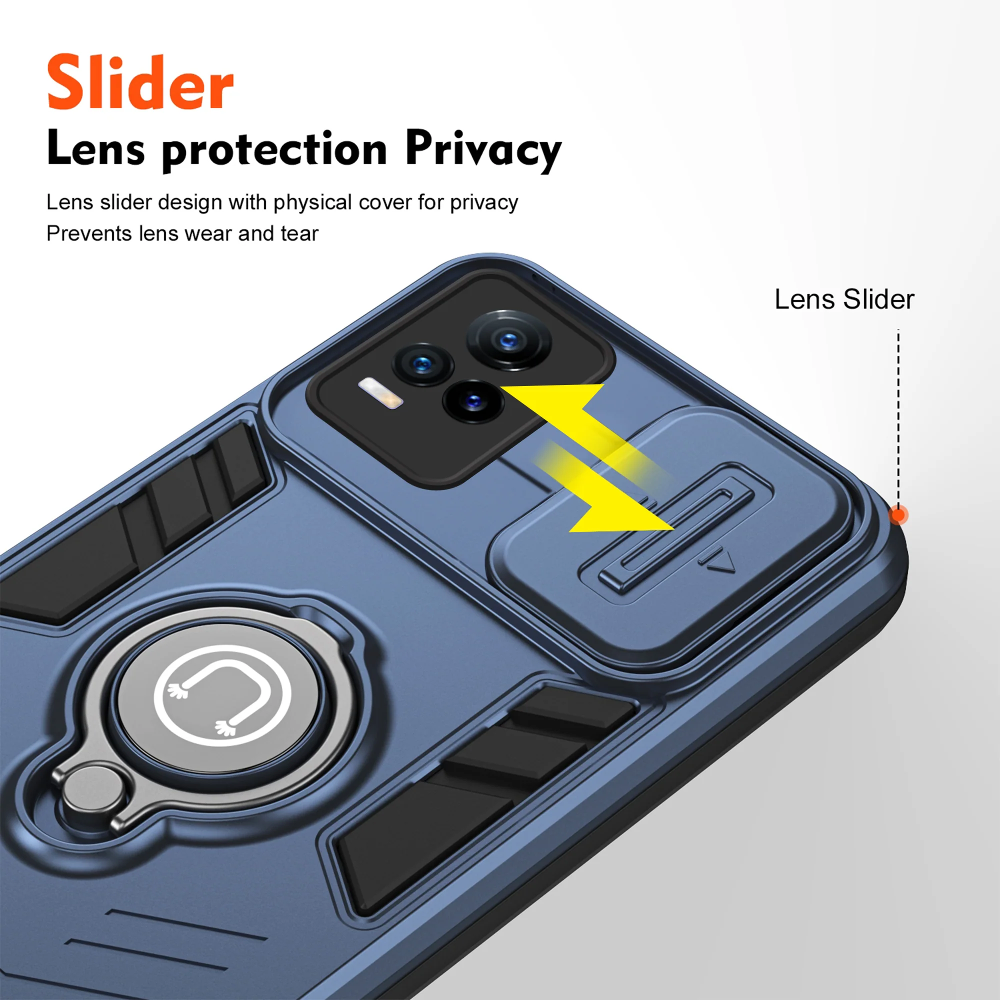 Ultra Rugged Case with Rotating Ring Holder Back Case For Vivo Y73 2021 - Image 28