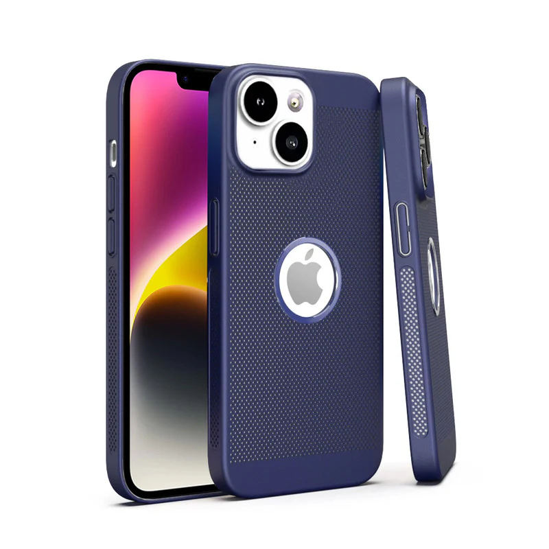 Ultra Slim Full Coverage Heat Sink Case with Honeycomb Mesh Back Cover For Apple iPhone 14 - Image 6
