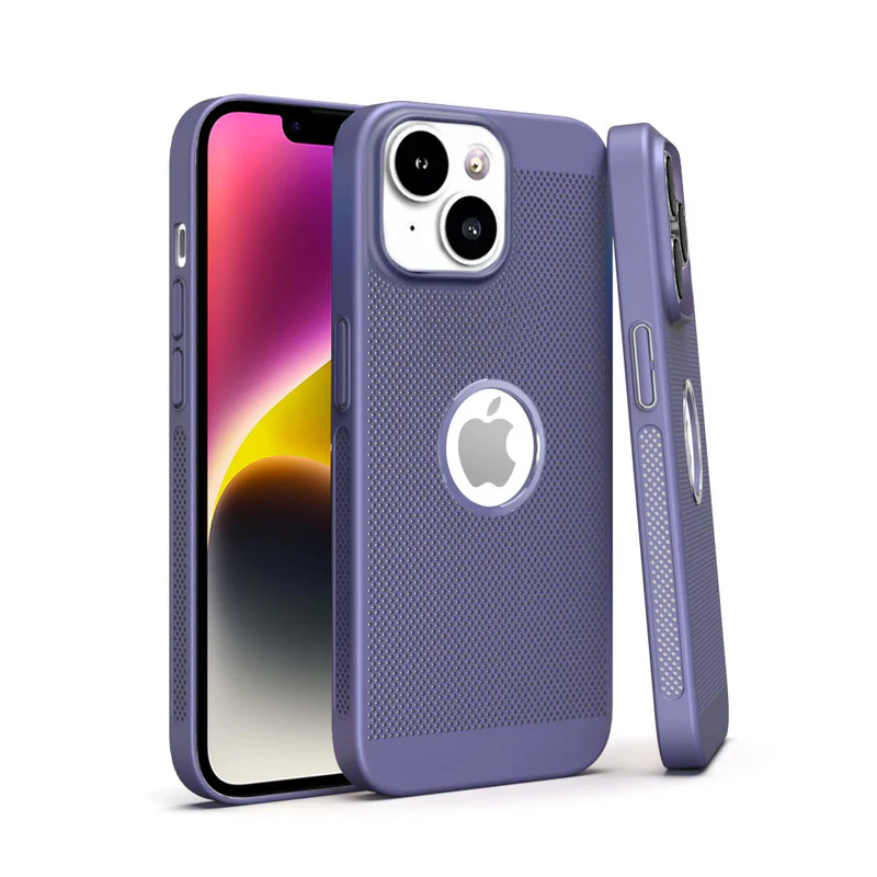 Ultra Slim Full Coverage Heat Sink Case with Honeycomb Mesh Back Cover For Apple iPhone 14 Plus - Image 25