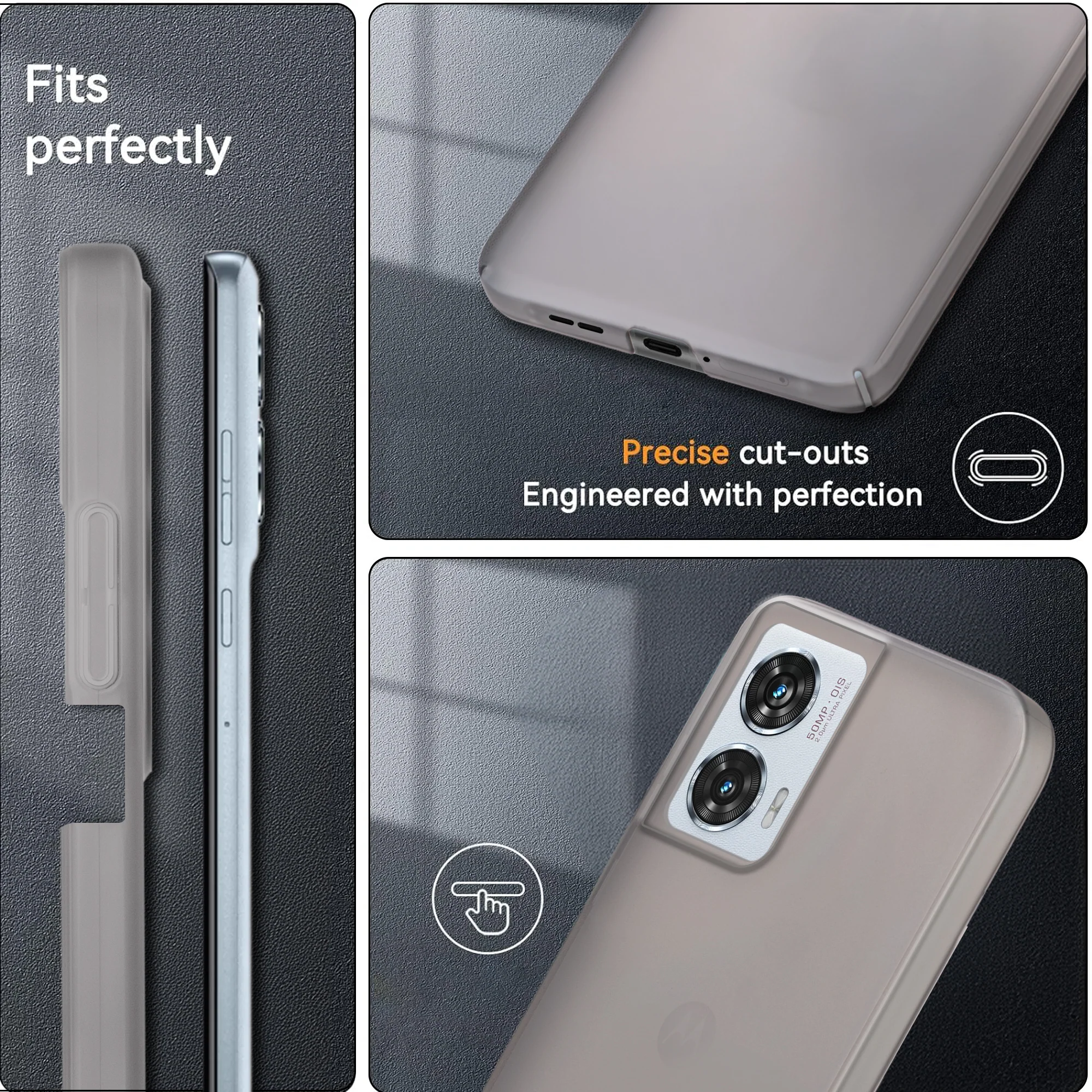 Ultra-Thin Frosted Hard Case for Motorola Moto Edge 50 Fusion 5G - Image 7
