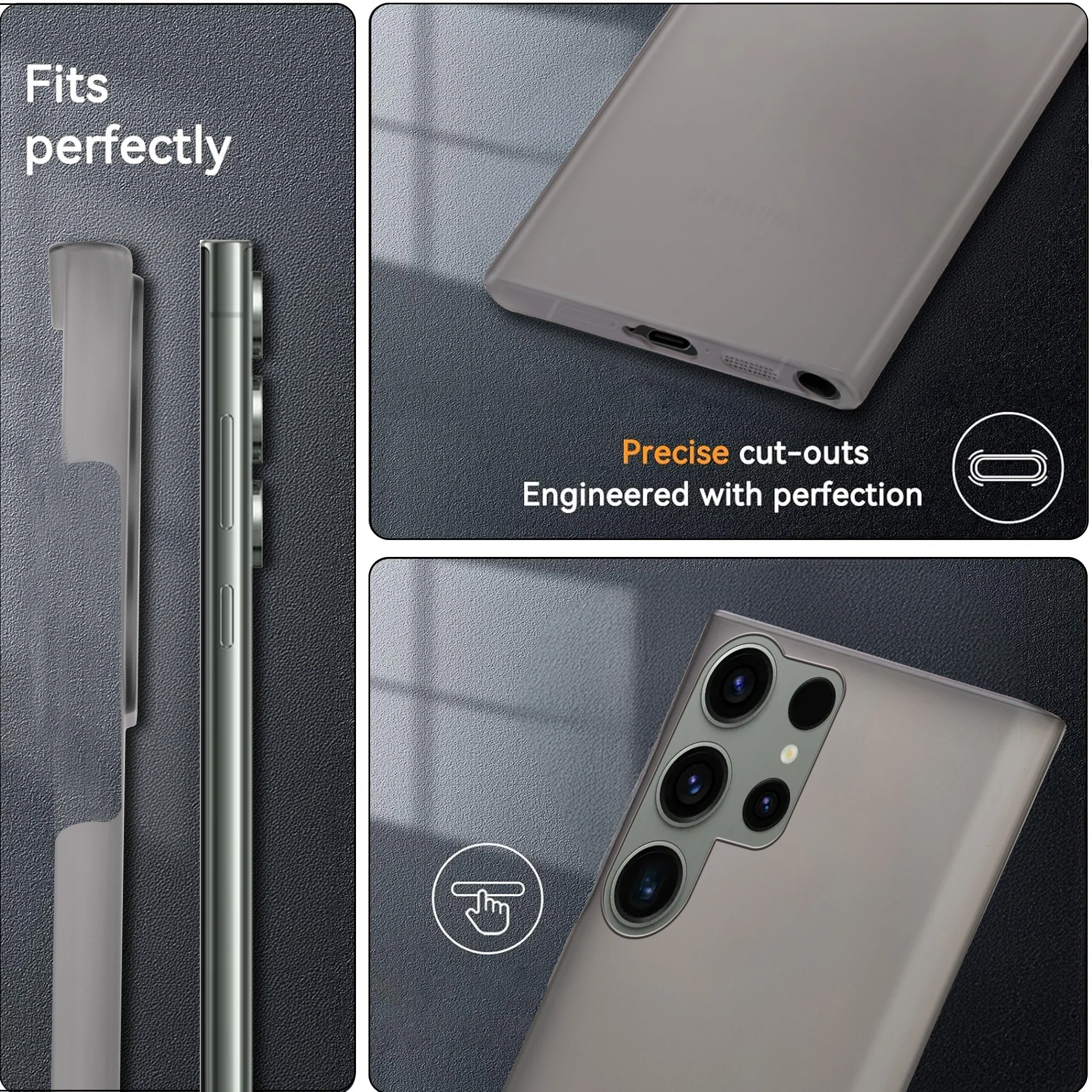Ultra-Thin Frosted Hard Case for Samsung S24 Ultra 5G - Image 7