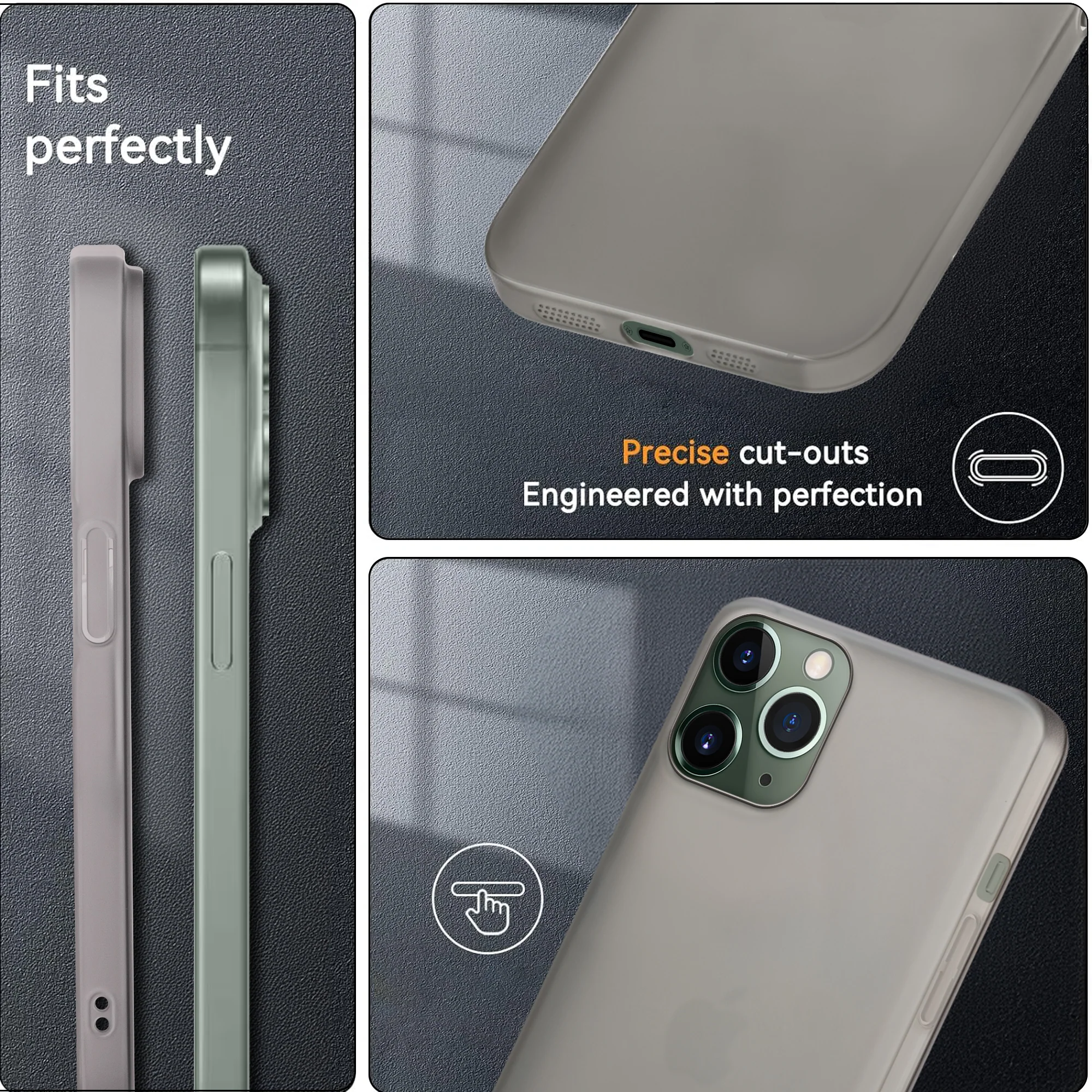 Ultra-Thin Frosted Hard Case for Apple iPhone 11 Pro - Image 7