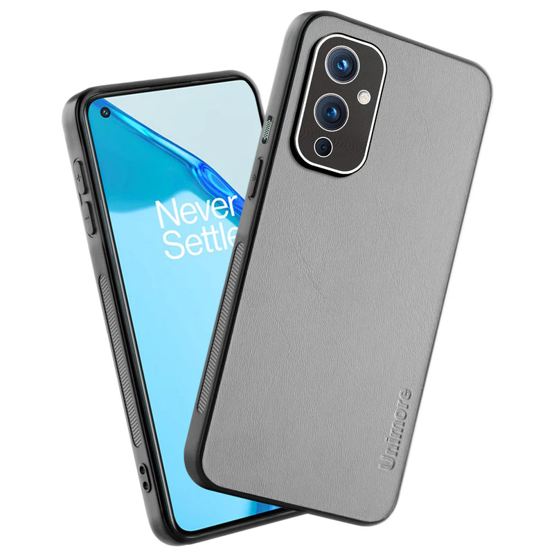 Unimore Leather Hard Case with Shiny Camera Protection For OnePlus 9 5G - Image 13