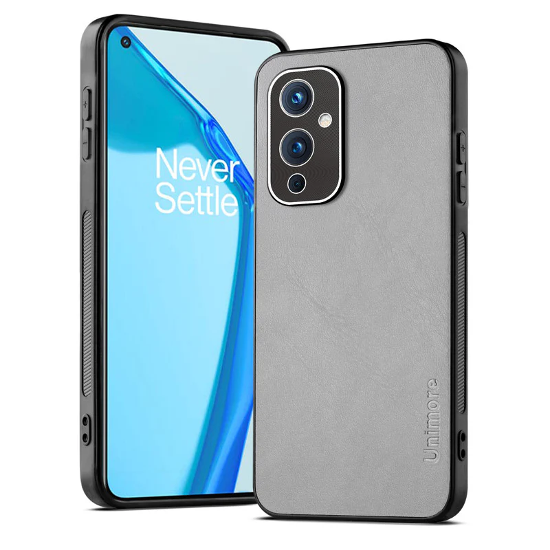 Unimore Leather Hard Case with Shiny Camera Protection For OnePlus 9 5G - Image 15