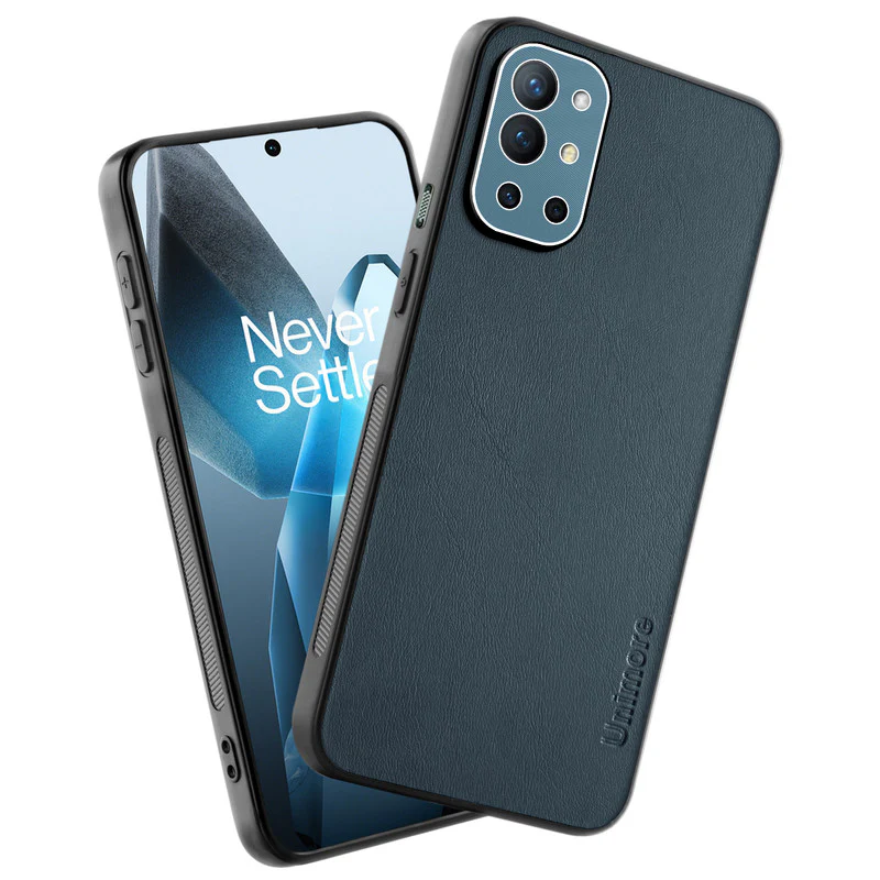 Unimore Leather Hard Case with Shiny Camera Protection For OnePlus 9R 5G - Image 19