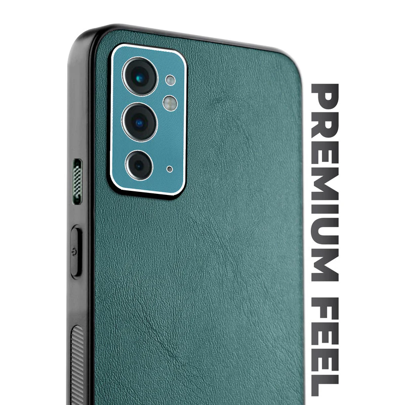 Unimore Leather Hard Case with Shiny Camera Protection For OnePlus 9RT - Image 10