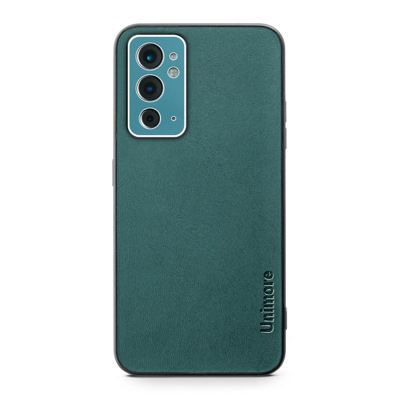 Unimore Leather Hard Case with Shiny Camera Protection For OnePlus 9RT - Image 11