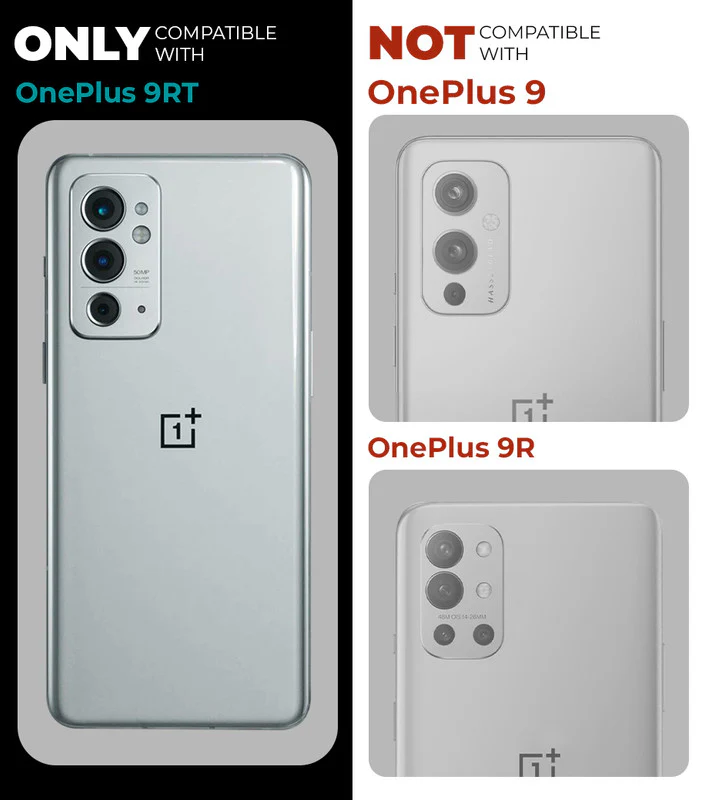 Unimore Leather Hard Case with Shiny Camera Protection For OnePlus 9RT - Image 2