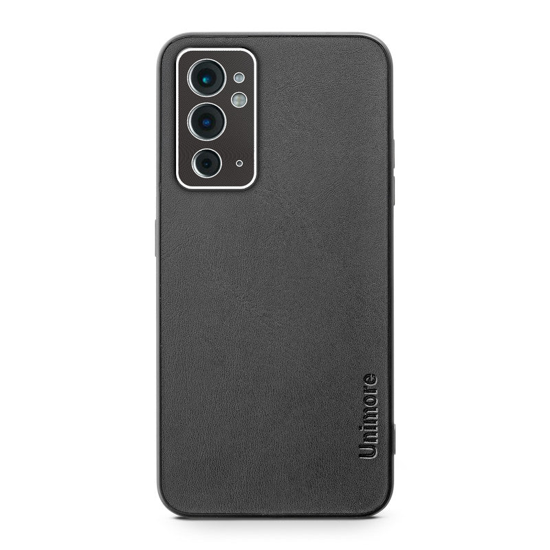 Unimore Leather Hard Case with Shiny Camera Protection For OnePlus 9RT - Image 5