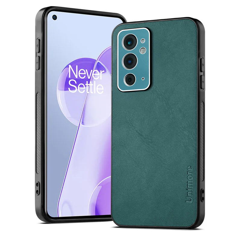 Unimore Leather Hard Case with Shiny Camera Protection For OnePlus 9RT - Image 9