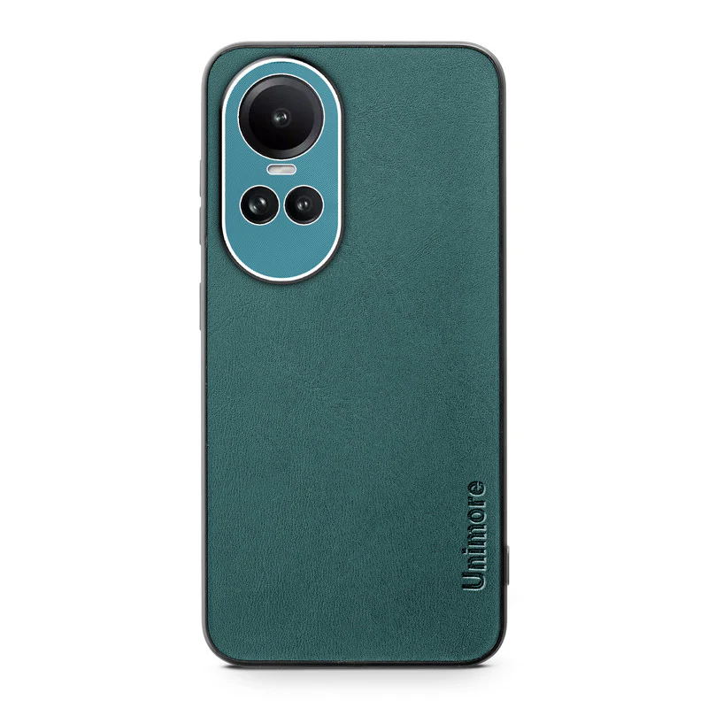 Unimore Leather Hard Case with Shiny Camera Protection For Oppo Reno 10 5G - Image 11